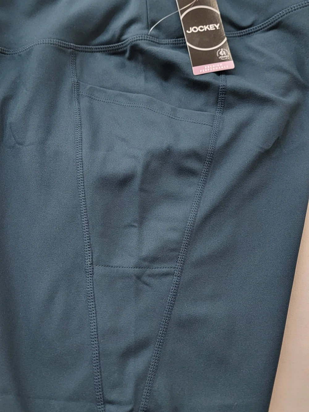Jockey Navy Kids Active Leggings with Side Pockets